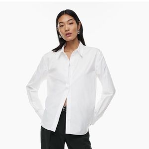 Babaton New Essential Relaxed Poplin Shirt White M